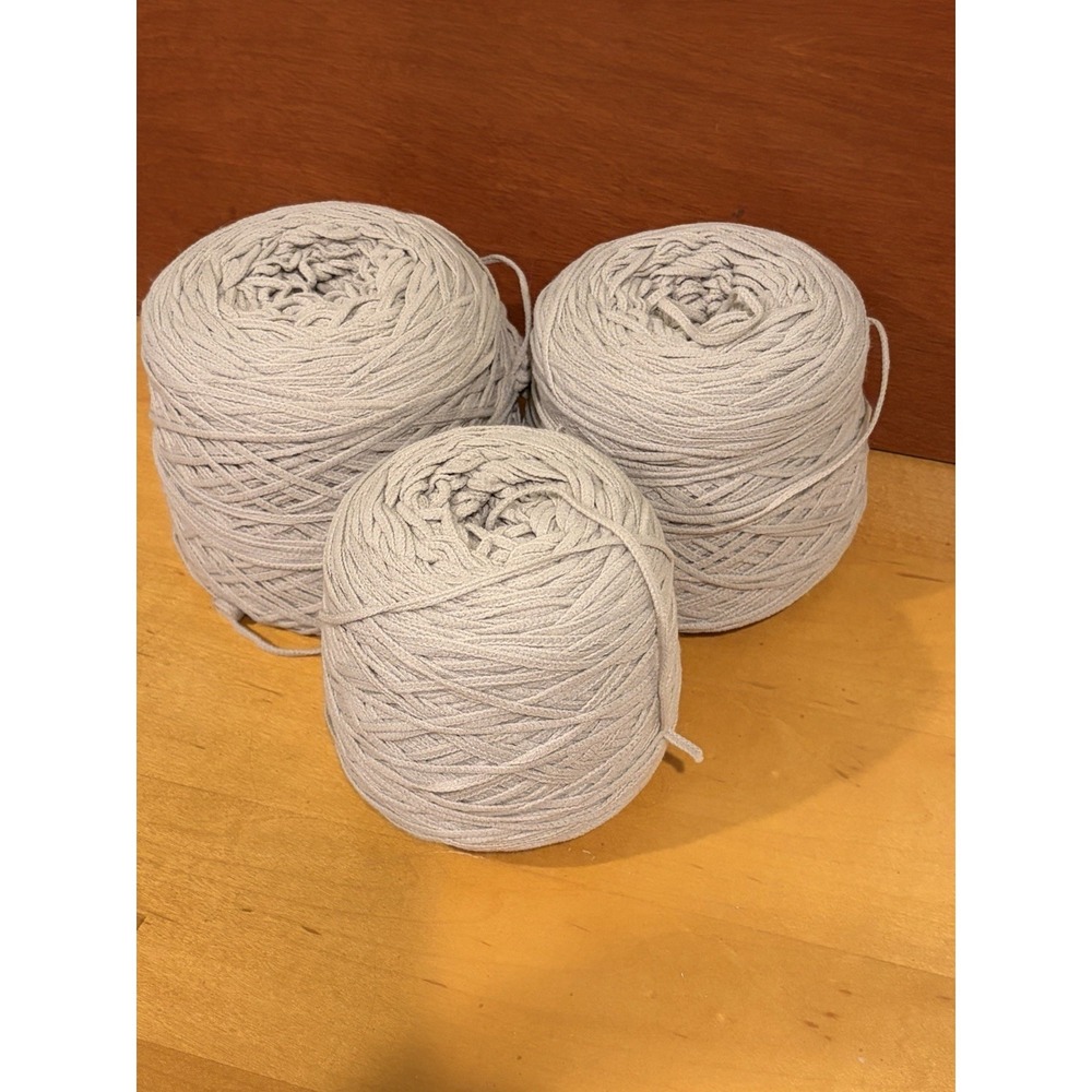 Turkish Yarn - 3 Balls Of Super Soft Acrylic Beige Yarn Total Weight 1 Lb 9 Oz